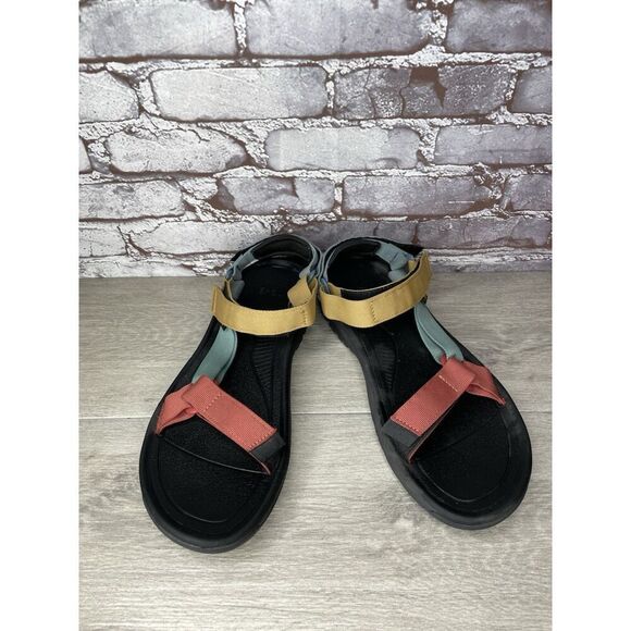 Teva Hurricane XLT2 Earth Pink Blue Yellow Nylon Hiking Strap Sandals Men Sz 12M - Picture 3 of 16